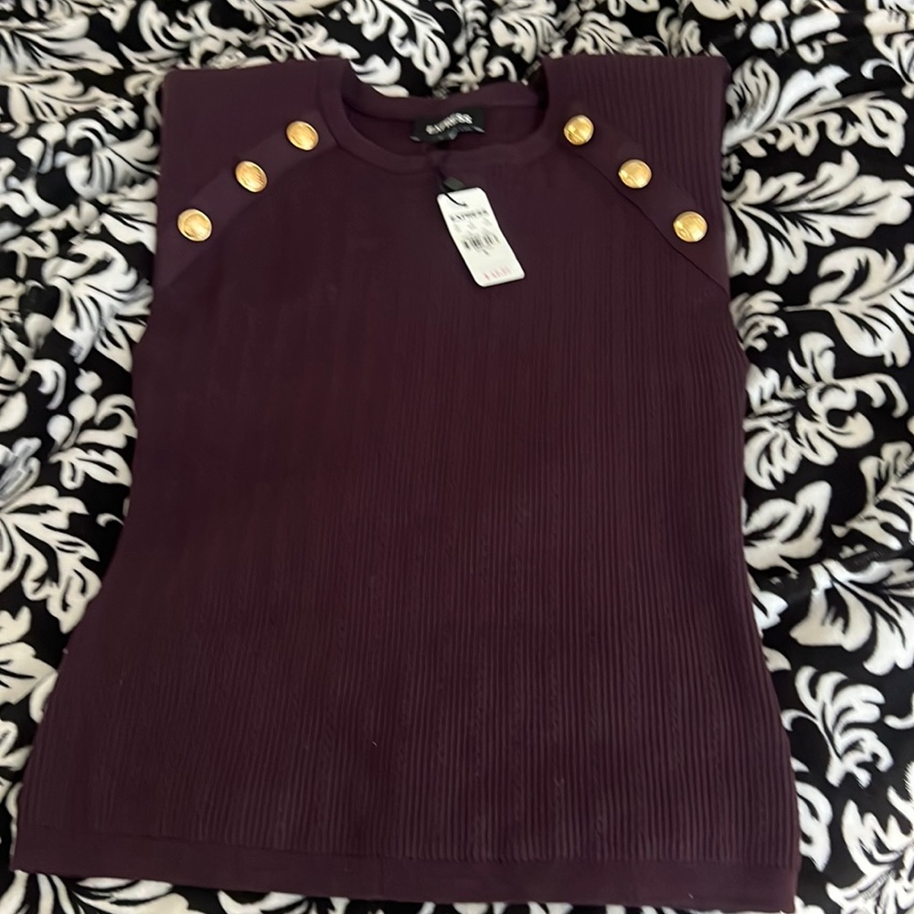 Express mock sleeve sweater